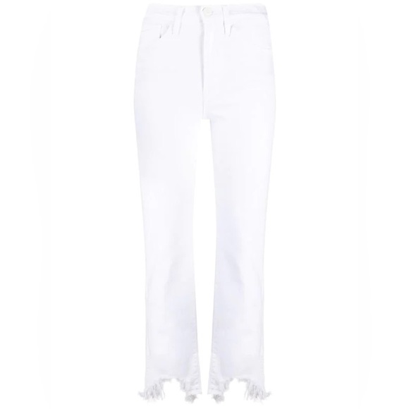 BUNDLE 3 for $75 
3x1 cropped frayed-hem jeans white Size 28 - Picture 5 of 5